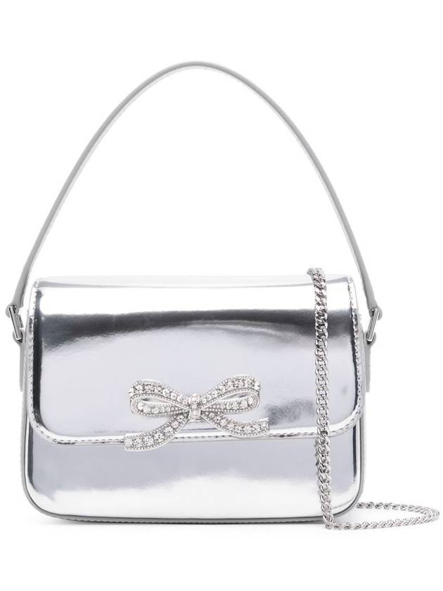 Self-Portrait Silver Leather Micro Bag Bags - SELF PORTRAIT - BALAAN 1