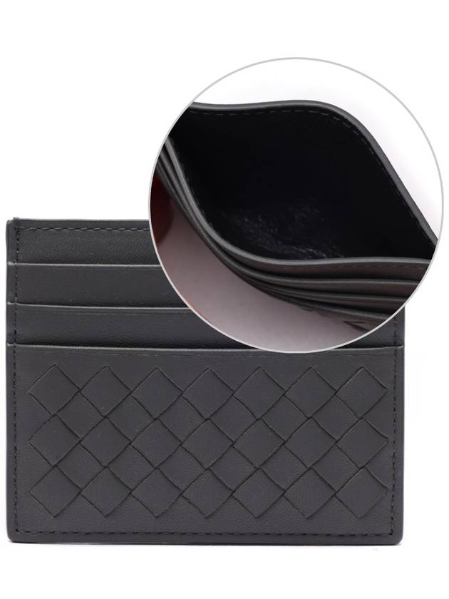 Intrecciato Weaving Card Wallet Grey - BOTTEGA VENETA - BALAAN 2