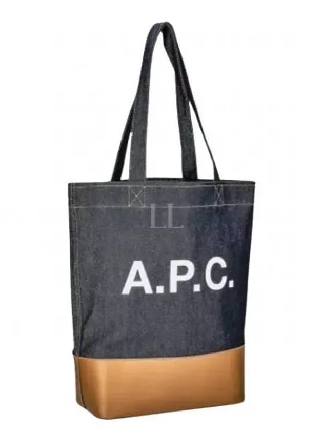 Logo Denim Axelle Tote Bag Navy - A.P.C. - BALAAN 2