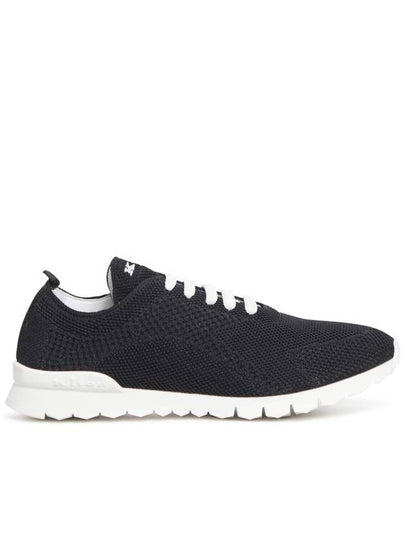 Fit Knit Low Top Sneakers Black - KITON - BALAAN 2