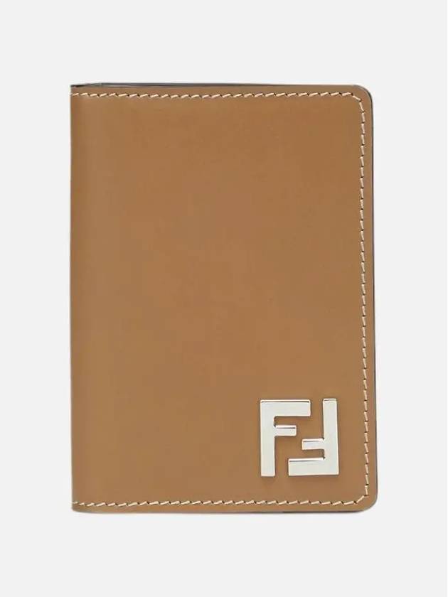 FF Squared Card Holder Beige - FENDI - BALAAN 4