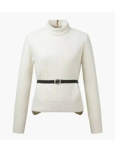 GOLF Women s Mix Half Zip Up Knit - DESCENTE - BALAAN 1