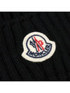 Ulsan Kids Logo Patch Beanie 3B00012 M1131 999 - MONCLER - BALAAN 4