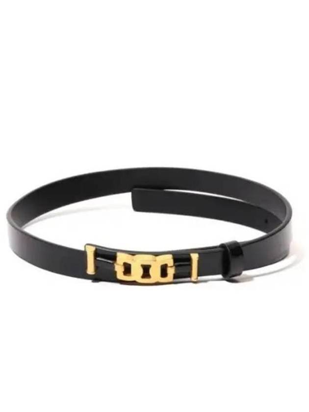 Logo Buckle Leather Belt Black - TOD'S - BALAAN 2