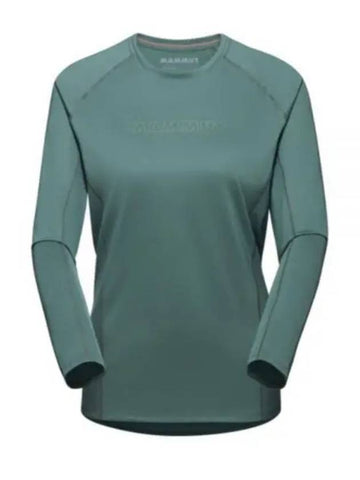 Selun FL Logo Long Sleeve T-shirt Dark Green - MAMMUT - BALAAN 1