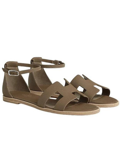 Santorini Sandals Etoupe - HERMES - BALAAN 2