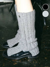 Wool ribbed leg warmers 2 COLOR - NOIRER FOR WOMEN - BALAAN 1