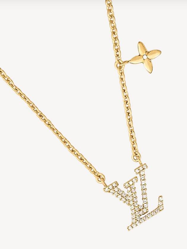 LV Iconic Crystal Necklace Gold - LOUIS VUITTON - BALAAN 4