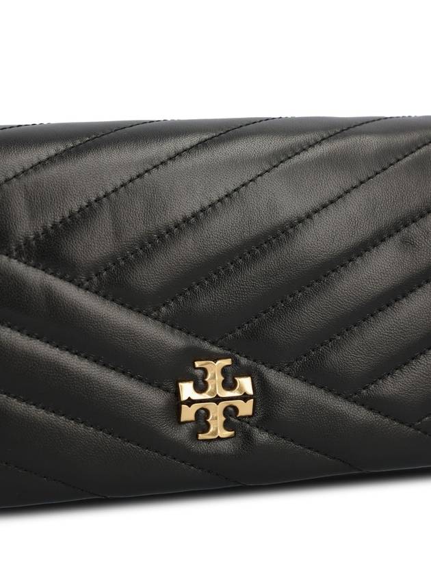 Kira Chevron Chain Cross Bag Black - TORY BURCH - BALAAN 5