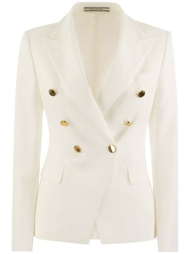 ALICYA - Double-breasted jersey blazer - TAGLIATORE - BALAAN 1