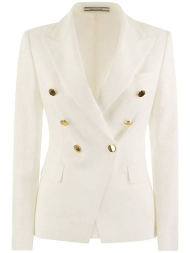 ALICYA - Double-breasted jersey blazer - TAGLIATORE - BALAAN 1