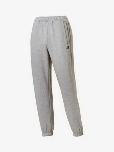 Uni Sports Club Fleece Wide Jogger AC Melange Gray - NEW BALANCE - BALAAN 1