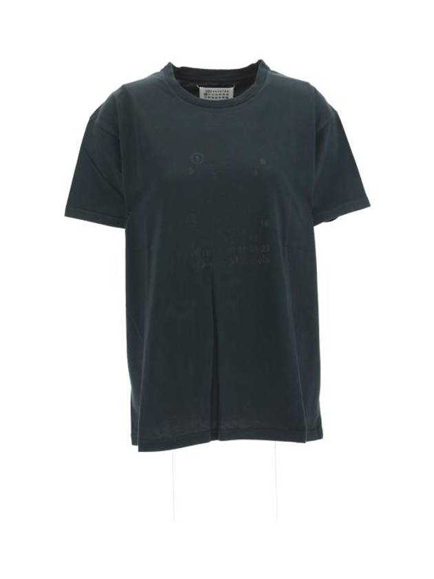 Numeric Logo Short Sleeve T-Shirt Black - MAISON MARGIELA - BALAAN 2