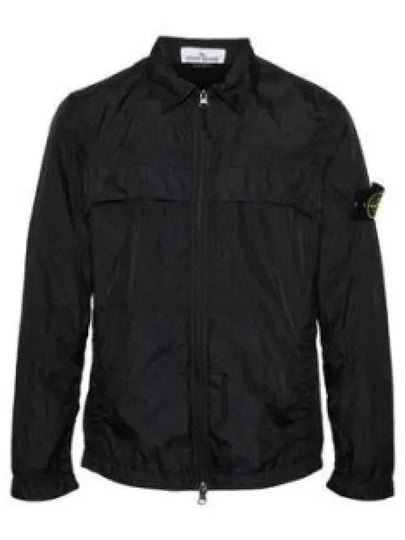 Garment Dyed Crinkle Reps R-NY Jacket Black - STONE ISLAND - BALAAN 2