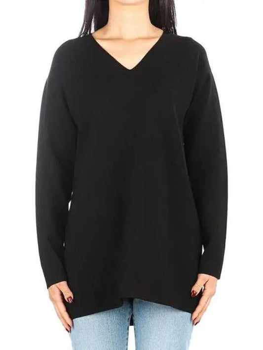 Women's Tropea V-neck Knit Top Black - MAX MARA - BALAAN 2