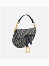 Saddle Oblique Jacquard Mini Shoulder Bag Blue - DIOR - BALAAN 3