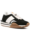 Suede James Sneakers Black Cream - TOM FORD - BALAAN 3