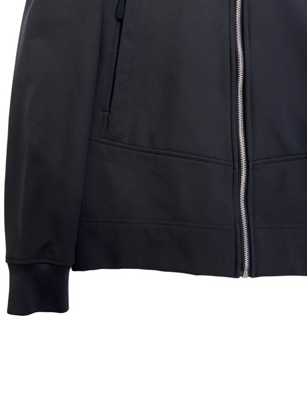 Soft Shell Brushed Lining Zip Up Hoodie Black - STONE ISLAND - BALAAN 6