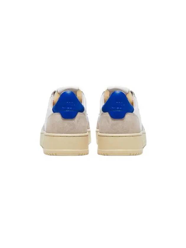 Medalist Leather Suede Blue Tab Low Top Sneakers White - AUTRY - BALAAN 5