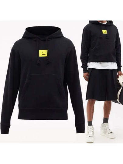 Face Logo Hoodie Black - ACNE STUDIOS - BALAAN 2