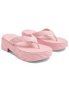 Women's Logo Thong Platform Flip Flops Pink - GUCCI - BALAAN 4