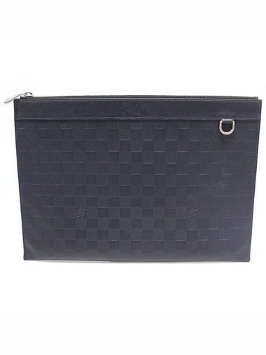 N60116 Navy Damier Infini Pochette Apollo GM Clutch - LOUIS VUITTON - BALAAN 1