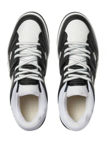 Basket Two-Tone Low Top Sneakers Black White - GUCCI - BALAAN 2