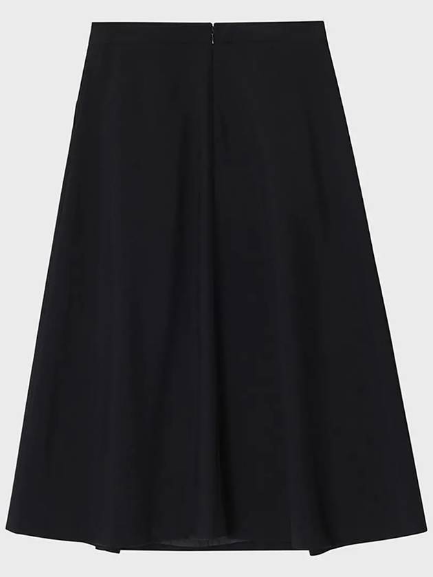 Multi-Pleated Flared A Line Skirt Black - NOIRER FOR WOMEN - BALAAN 10