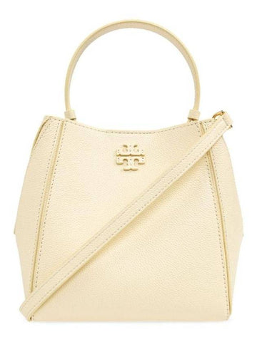 Mcgraw Logo Small Bucket Bag Lemon - TORY BURCH - BALAAN 1