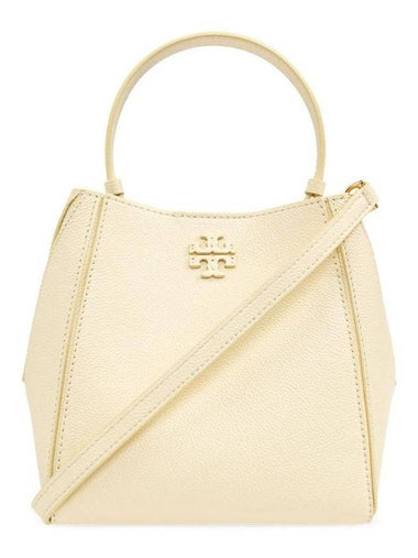 Mcgraw Logo Small Bucket Bag Lemon - TORY BURCH - BALAAN 1