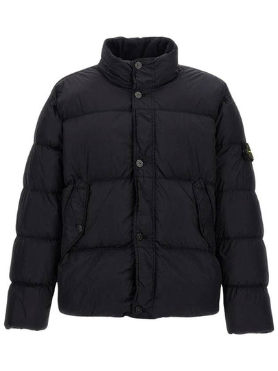 Garment Dyed Crinkle Reps Down Padding Navy - STONE ISLAND - BALAAN 2