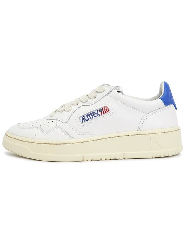 Medalist Goatskin Low Top Sneakers White Blue - AUTRY - BALAAN 5