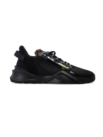 Flow Low Top Sneakers Black - FENDI - BALAAN 1