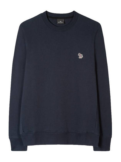 Zebra Patch Cotton Sweatshirt Navy - PAUL SMITH - BALAAN 2