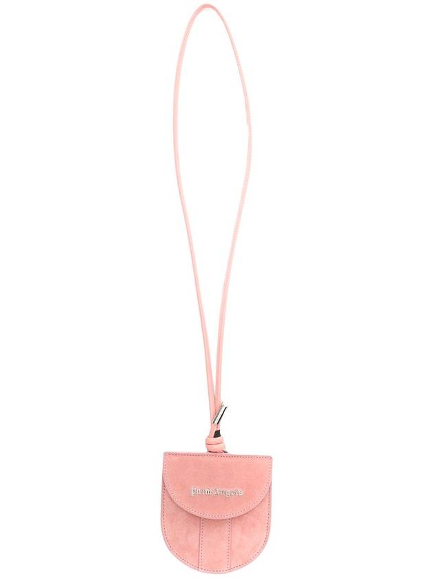 PINK leather neck pouch - PALM ANGELS - BALAAN 1