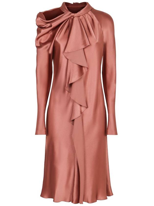 Alberta Ferretti Satin Midi Dress - ALBERTA FERRETTI - BALAAN 1