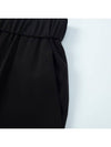 Banding Rib Block Hem Pants Black - CALLAITE - BALAAN 3