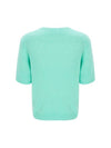 100% Wool Round Neck Sleeve Sweater Mint C3KPO74MT - CALLAITE - BALAAN 7