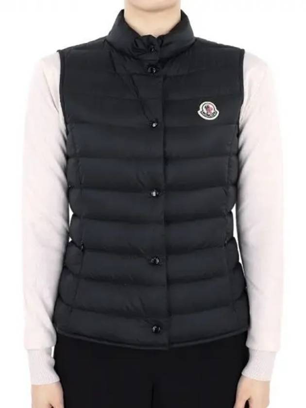 Kids Liane Logo Patch Padded Vest Black - MONCLER - BALAAN 2