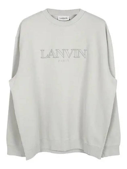 Embroidered Logo Sweatshirt Grey - LANVIN - BALAAN 2