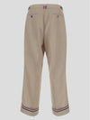 Typewriter Fit 5 Slacks Beige - THOM BROWNE - BALAAN 3