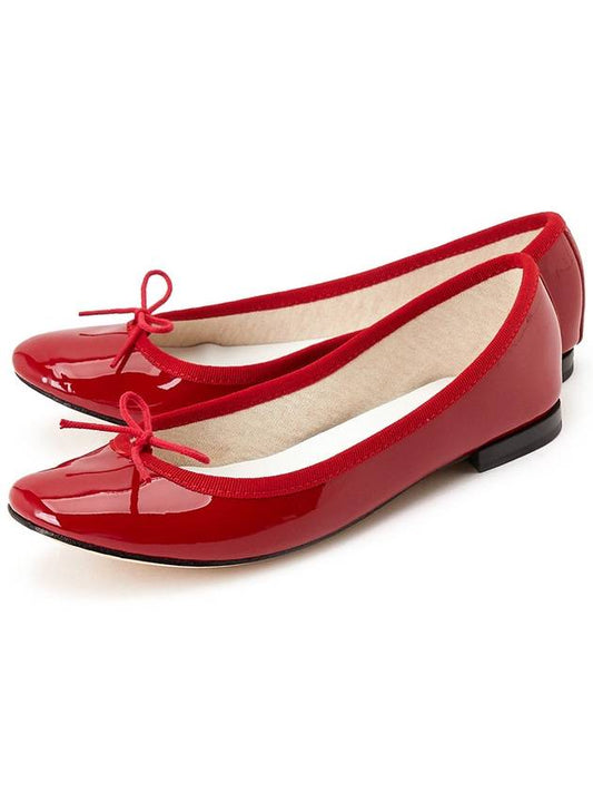 Women's Cendrillon Leather Ballerinas Flat Flammy Red - REPETTO - BALAAN 2