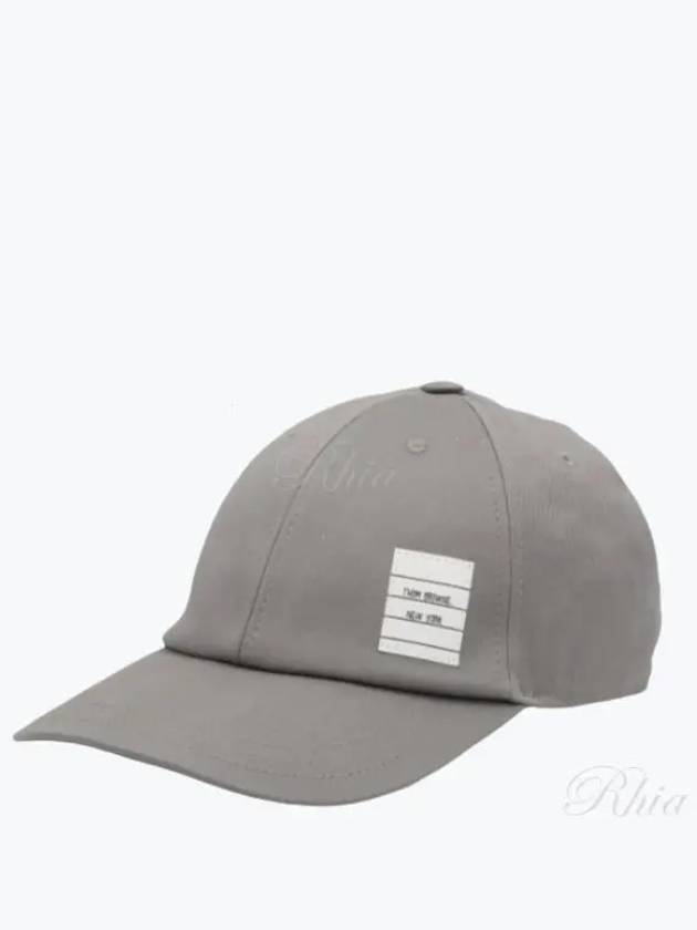 Classic Logo Patch Ball Cap Grey - THOM BROWNE - BALAAN 2