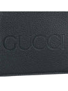 engraved logo bifold wallet black - GUCCI - 6