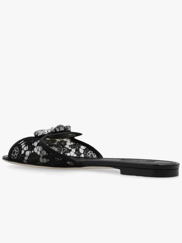 Women's Marsala Crystal Slippers Black - DOLCE&GABBANA - BALAAN 6