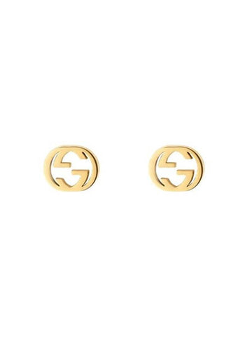 Interlocking G 18K Earrings YBD662111001 Gold - GUCCI - BALAAN 1