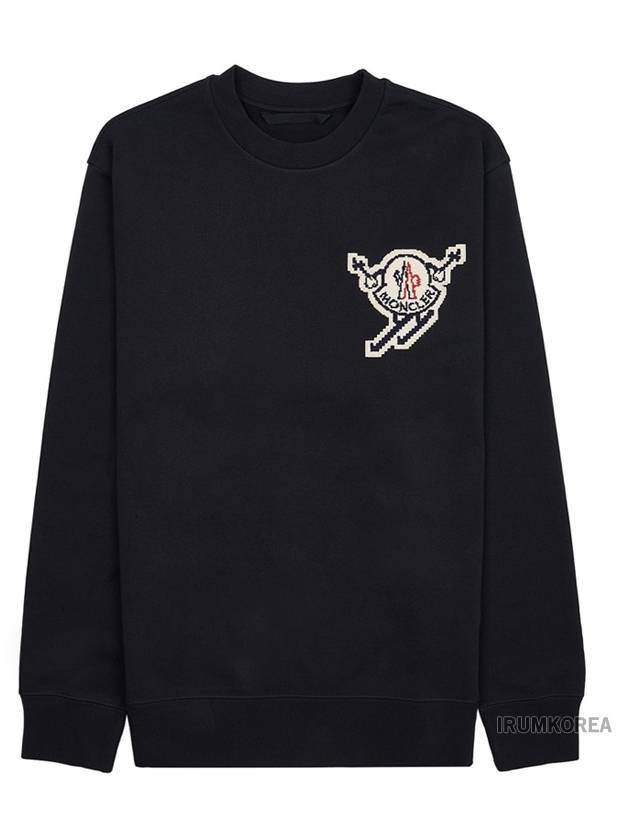 ski patch sweatshirt black - MONCLER - BALAAN 2