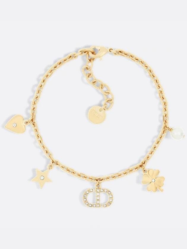 Petit CD Lucky Charms Bracelet Gold Finish Metal - DIOR - BALAAN 1