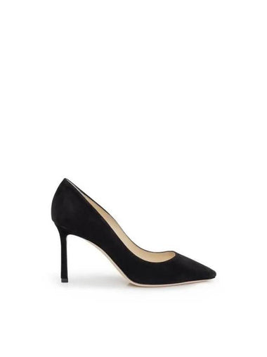 ROMY Suede Pumps Heel J000065629 BLACK - JIMMY CHOO - BALAAN 1