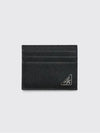 Triangle Logo Saffiano Card Wallet Black - PRADA - BALAAN 2